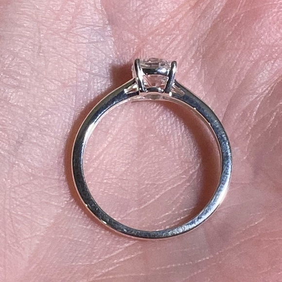 Swarovski Cubic Zirconia and Sterling Silver Solitaire Ring - Picture 10 of 10